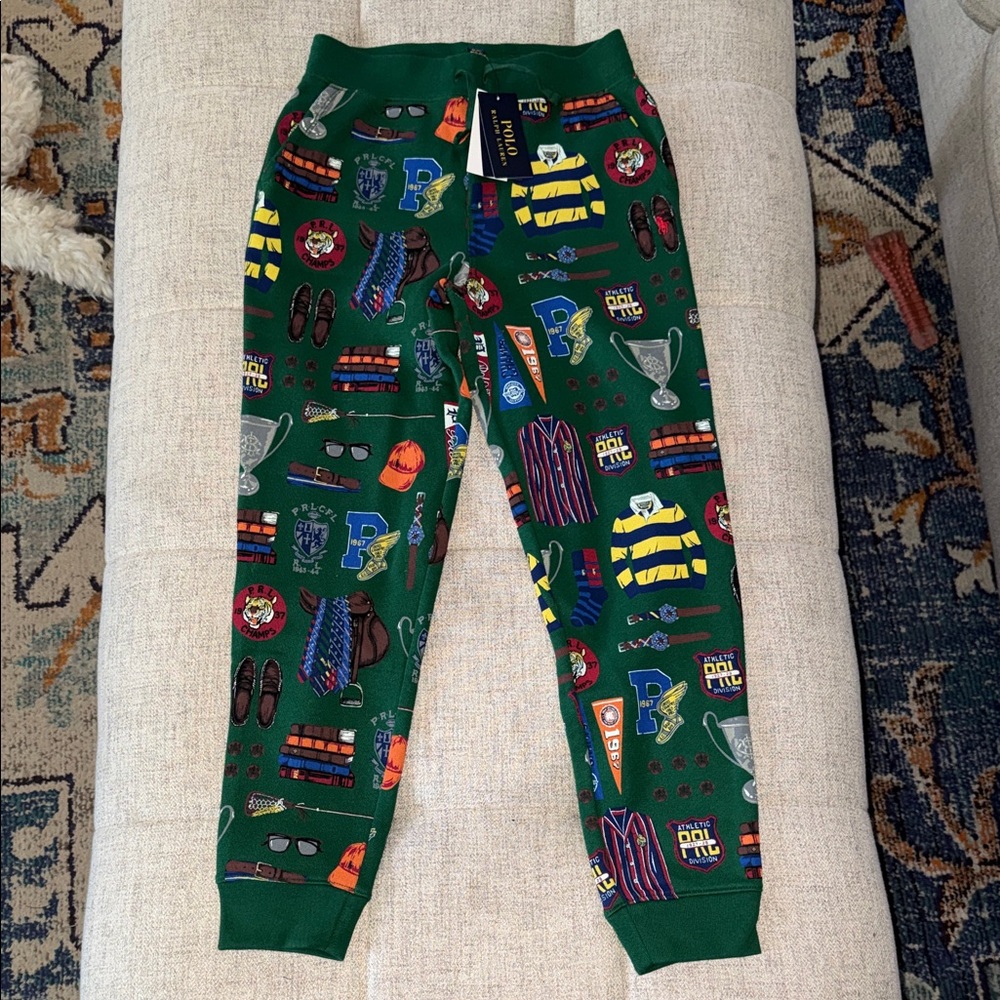 Polo by Ralph Lauren Kids Green Graphic Joggers